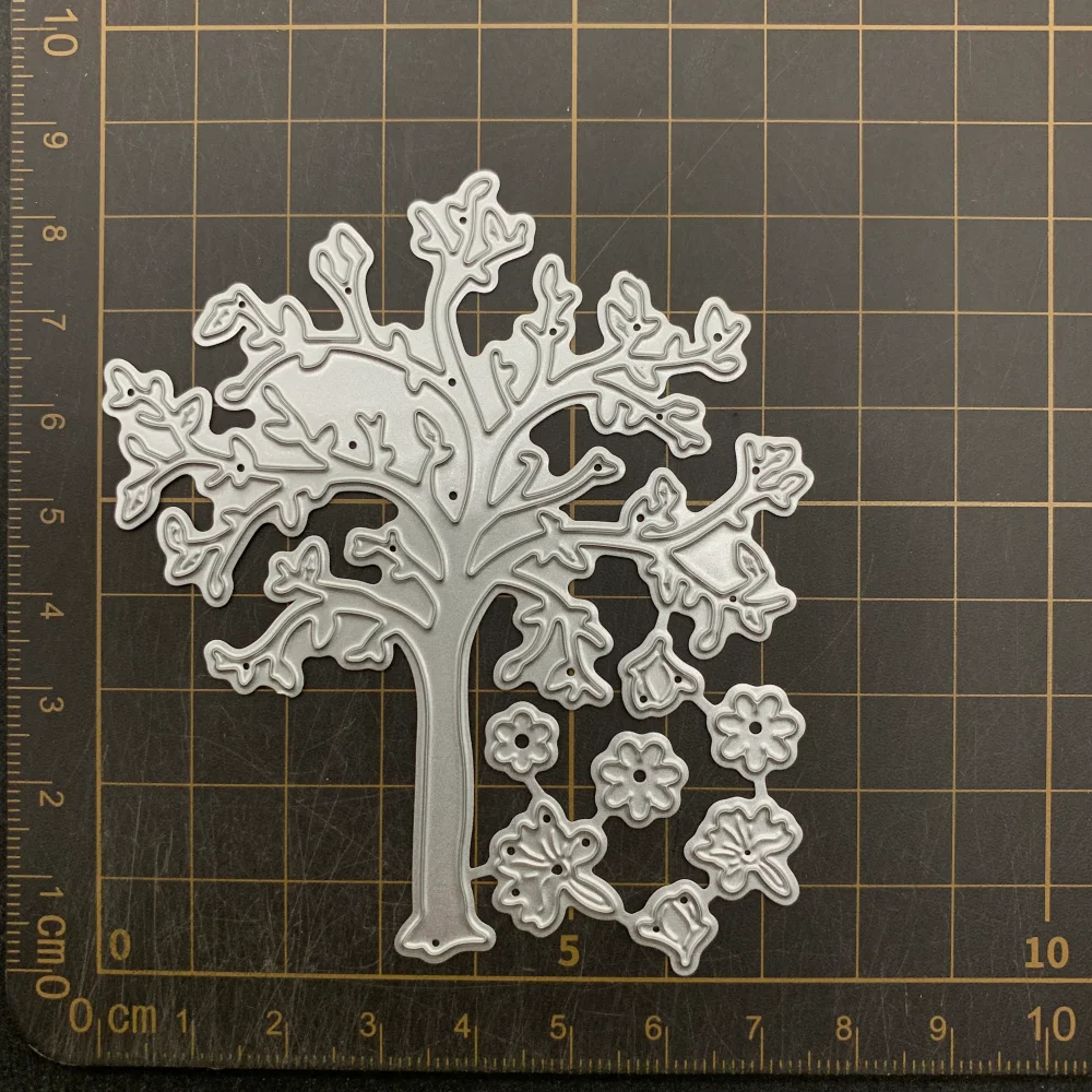 9 أنواع من الزهور والأشجار والفطر المعدني قطع يموت الإستنسل DIY بها بنفسك سكرابوكينغ النقش الزخرفية الحرفية يموت CutsTemplate #4