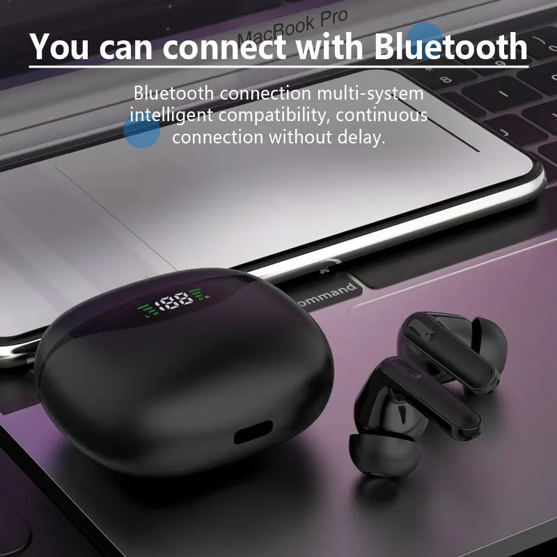 TWS Touch Control Wireless Headphones With Microphone Bluetooth Earphones Sport Earbuds Music Headset For Iphone Xiaomi Phones