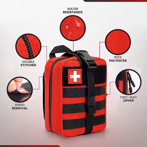 Tactical First Aid Bag Survival Pouch Outdoor Medical Box Large Size SOS Bag/PackageMedical Kit Bag Molle EMT Emergency - Image 2