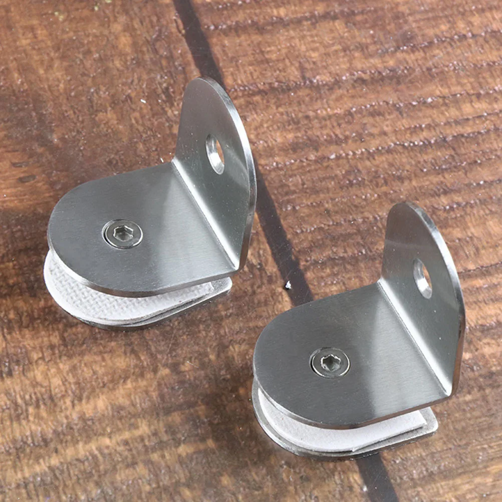 الساتان الانتهاء من الفولاذ المقاوم للصدأ الزجاج دعامة تثبيت مشبك 8-12 مللي متر نافذة الحمام المقسى الدرابزين قابل للتعديل مايكرو المسمار تحديد