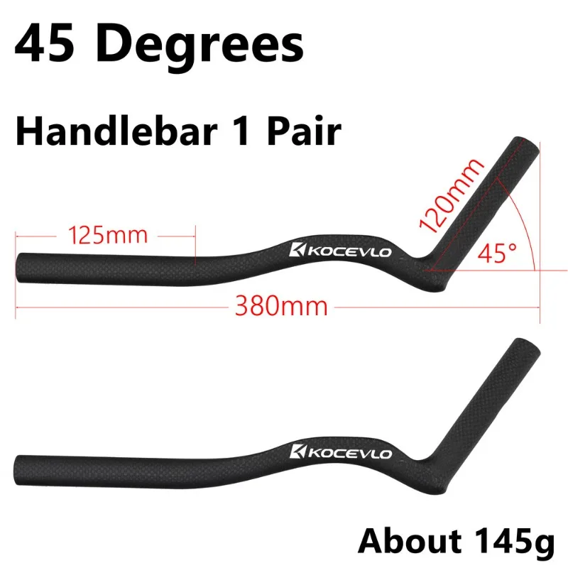 Bicycle carbon fiber break wind lengthened TT handlebar rest integrated handle