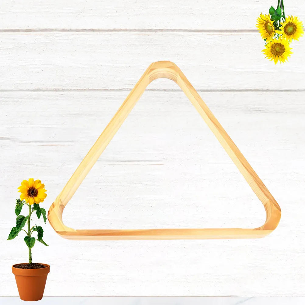 

Деревянная треугольная подставка-органайзер для бильярдных шаров, прочная, легкая, не царапает поверхность, для аксессуаров для бильярдного стола