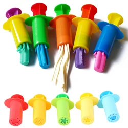 5Pcs/Pack Plasticine Mold Tools Kit Polymer Clay DIY Love Heart Stars Noodles Plasticine Tools Educational Toy For Kid