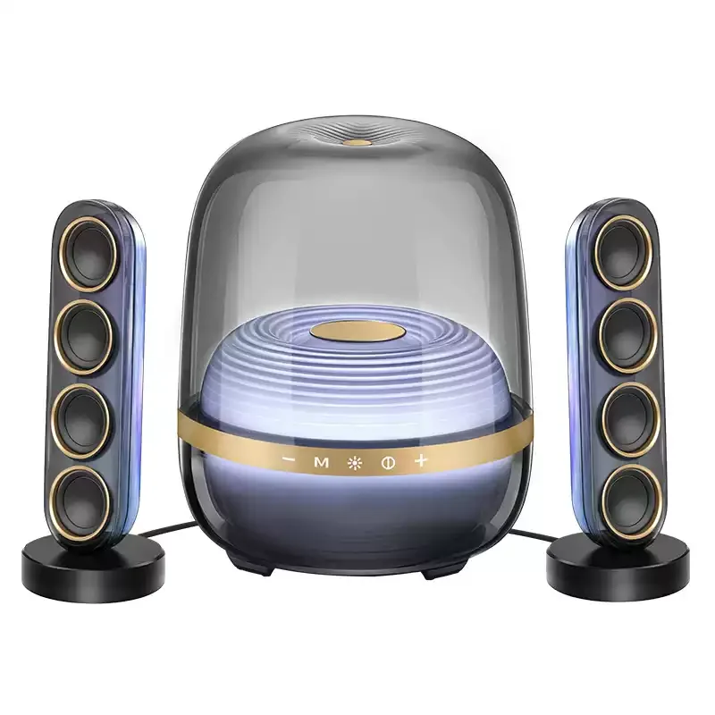 Home desktop wireless computer pair box ambient light stereo Bluetooth 5.4 4th generation subwoofer Bluetooth speaker