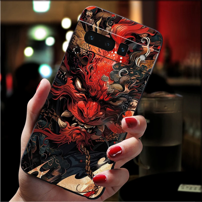 

Japanese Oni Mask Devil Carcasa Funda Phone Case For Google Pixel 10 9 Pro XL 9A 8 7 6 Pro Pixel 8A 7A 6A Pixel 8 7 6 5 Case