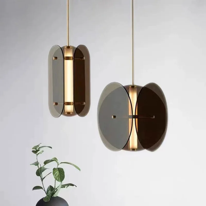 

Fashion Modern Minimalist Living Room Acrylic Dining Room Chandelier Creative Designer Nordic Bedroom Led Pendant Lighting