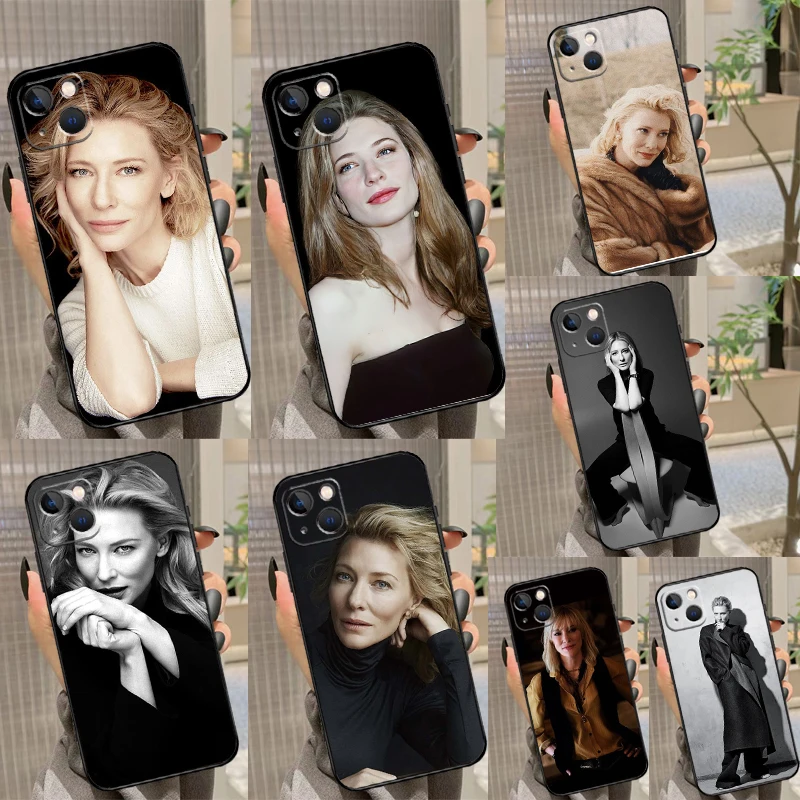 Cate Blanchett Funda For iPhone 15 16 Pro Max 12 13 Mini 11 14 Pro Max XS X XR 15 16 Plus Case