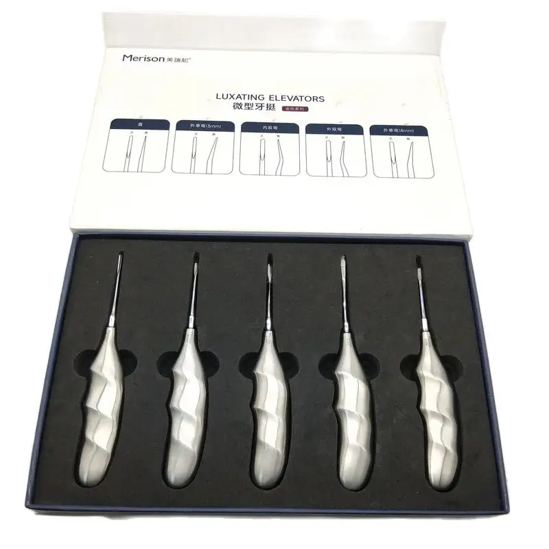 Hot Sale Merison Dental Luxating Tooth Root Elevators Set Oral Surgery MY2000 Minimally Invasive Dental Tines