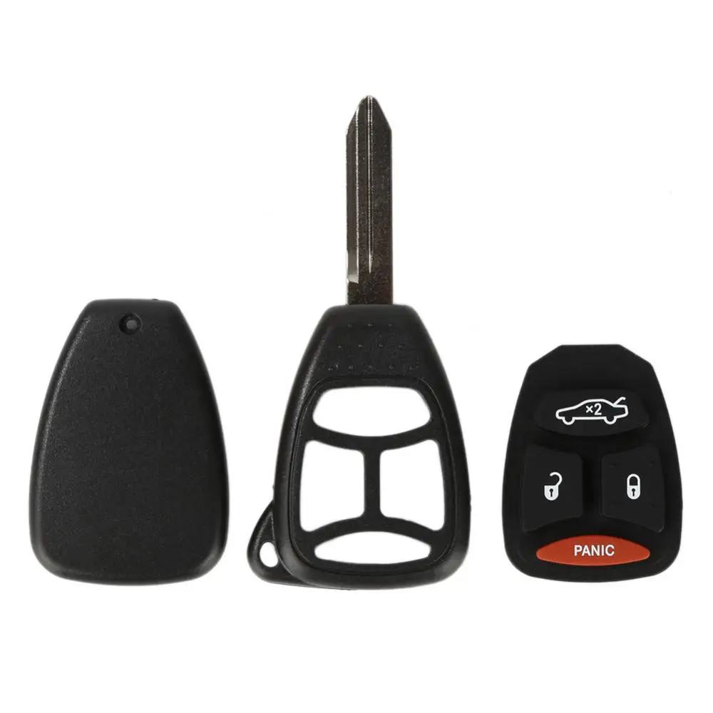 Drops hipping strap azier fähig schwarz 4 Tasten Remote Key Fob Shell Case Ersatz mit Schraube für 2005 2006 2007 Jeep Grand Cherokee