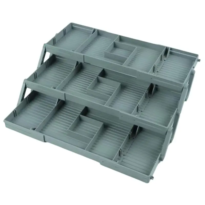 AT63-Folding Multi-Level Smart Drawer Organizer 3 Tier Drawer Organizer Adjustable Expandable Makeup Drawer Organizer