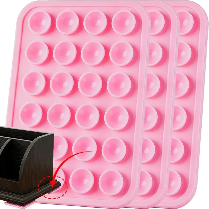 3/30pcs Silicone Suction Pad Thickened Suction Cup Floor Mats Carpets Luggage Suction Cups for Fixing Anti-slip Mounted Bracket