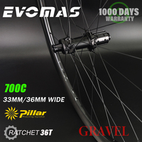 Gravel 33mm 36mm Width 700C Carbon Road Wheel Goldix R240SL Hook hookless Tubeless 35/40/45mm Deep Bicycle 36T Ratchet HG XDR MS