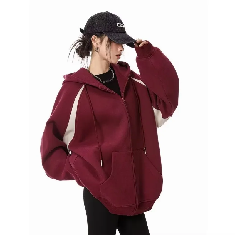 

Women Clothes Hoodie 2025 Autumn Winter Thick Hoddies Women Streetwear Loose Casual