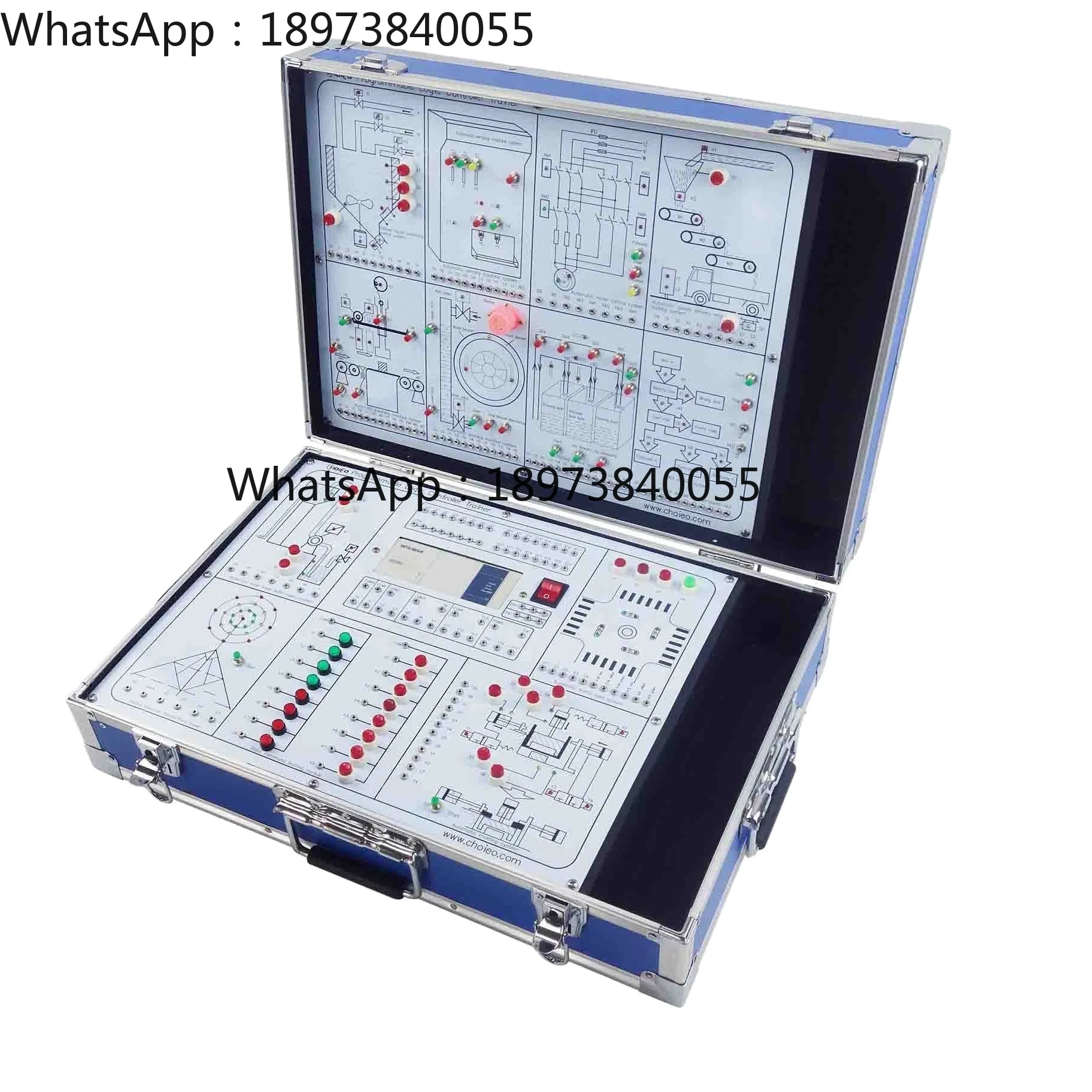 Caixa de treinamento plc portátil programável controlador lógico experimental teste treinador escola laboratório equipamentos educacionais
