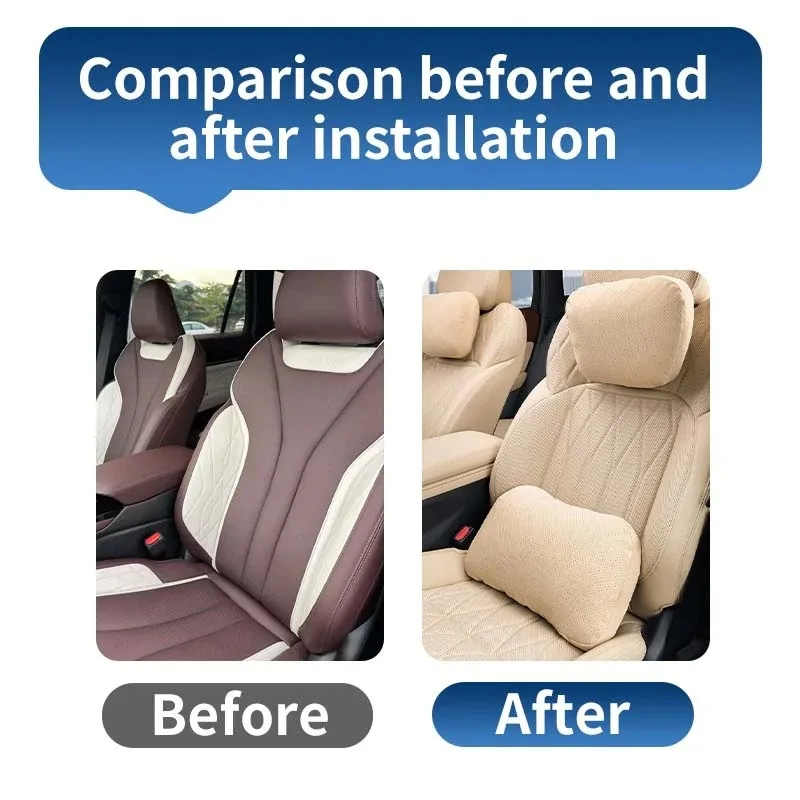 

NEW Seat Memory Foam Neck Pillow Relieve Stress Pillow Protective Lumbar Support Headrest Cushion for Geely Xingyue L Monjaro 20