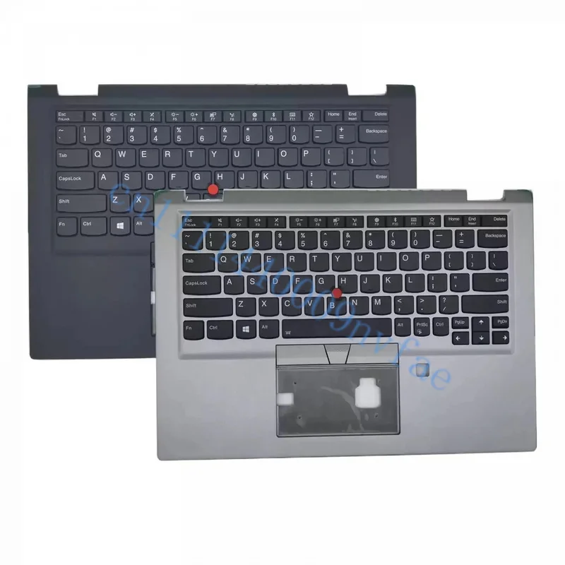 New For Lenovo ThinkPad X390 Yoga Laptop C-cover with Keyboard Internal USA English Silver Black Backlight  0.8