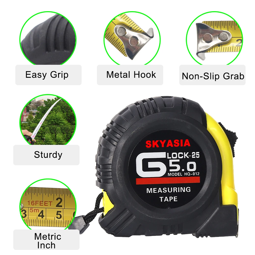 Precision And Durable Measuring Ruler Measuring Tape High Quality Tape Measure 5 Meters Wear-resistant Precise And Clear