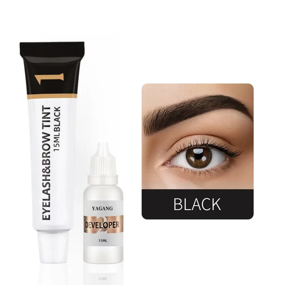 Eyebrow dye set waterproof quick drying semi permanent eyebrow dye cream waterproof makeup special eyebrow cream