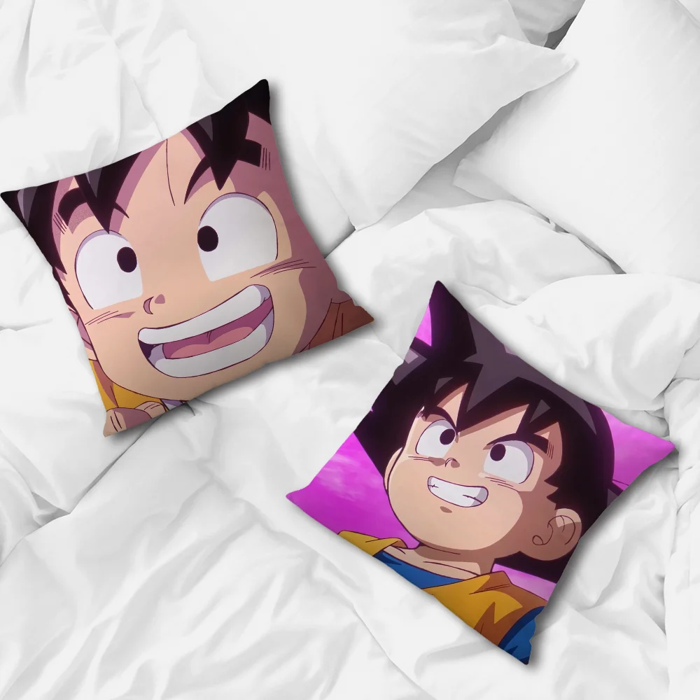 Ball Anime D-AIMA  Pillow Case For Sofa Bedroom Living Room Office Bedside D-DragonS Table Backrest Cushion Printing Square