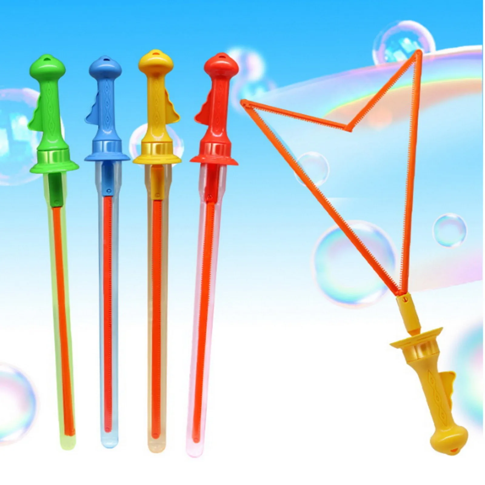 40cm cor aleatória espada bolha ocidental diversão das crianças bolha soprando brinquedos educativos presente de aniversário para crianças