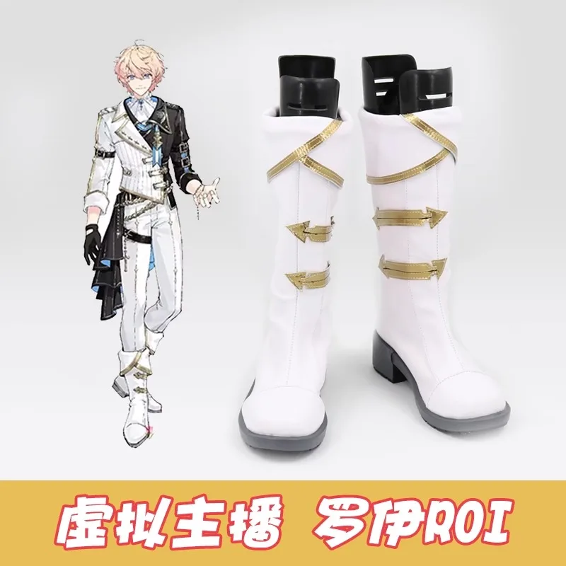 

Virtual YouTuber Roi Cosplay Costume Shoes Handmade Faux Leather Boots