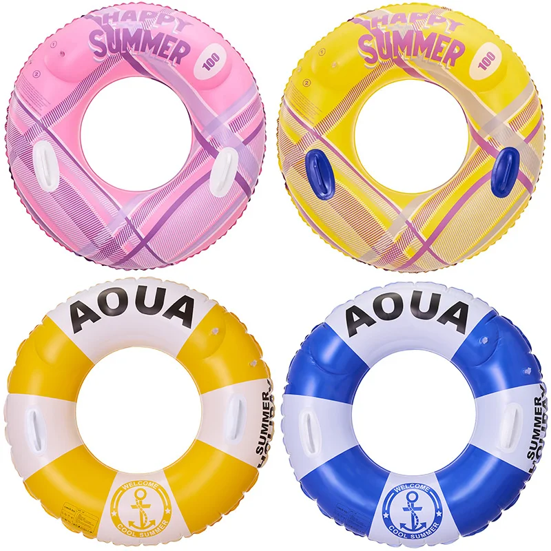 ROOXIN Water Play Tube Swimming Ring for Adult Teens Inflatable Swim Circle Pool Float Pool Party Toy Women Photo Props