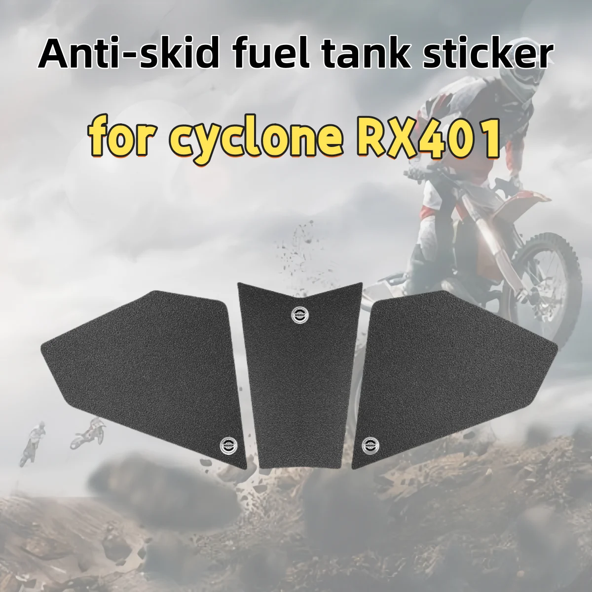 

for cyclone RX401 2022 motorcycle fuel tank stickers, non-slip and wear-resistant fish bone stickers for cyclone RX401 2022