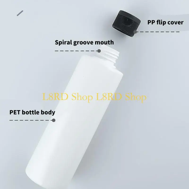 L8RD 4 Pieces 250ml Reusable Storage Bottles for Safe and Secure Liquid Dispensing