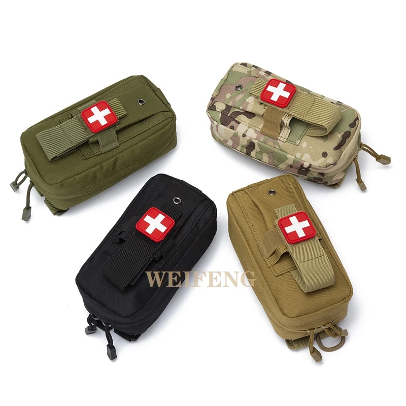 Tactical Molle EDC Pouch EMT Emergency IFAK Pouch Scissors Bandage Tourniquet First Aid Kit Medical Survival Bag Waist Tool Pack