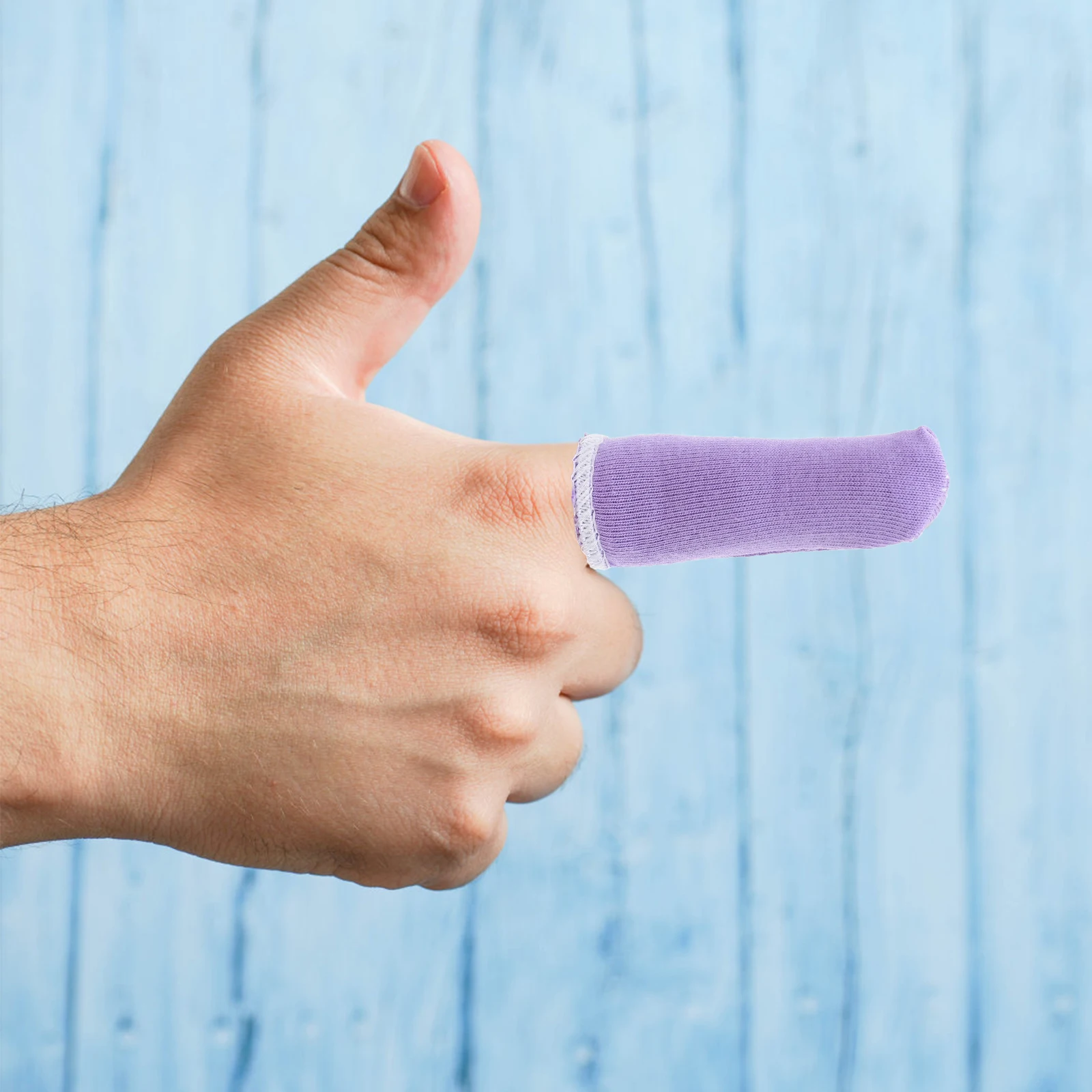 

100Pcs Finger Sleeve Protectors Reusable Cotton Fabric Wear-Resistant Protective Covers for Kitchen Garden Craft Work Sculpture