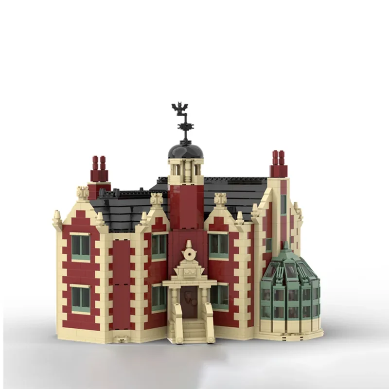 Street View รุ่น Moc Building Blocks Ghost House Kingdom รุ่นเทคโนโลยีอิฐ DIY Assembly ของเล่นก่อสร้างวันหยุดของขวัญ