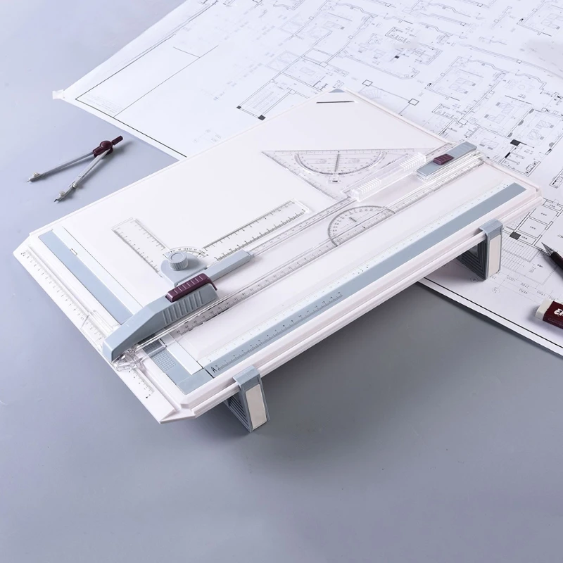 A3 37x51cm Multi-function Drawing Board Tool Drawing Board Adjustable Parallel With Clear Rule Graphic Angle Measurement