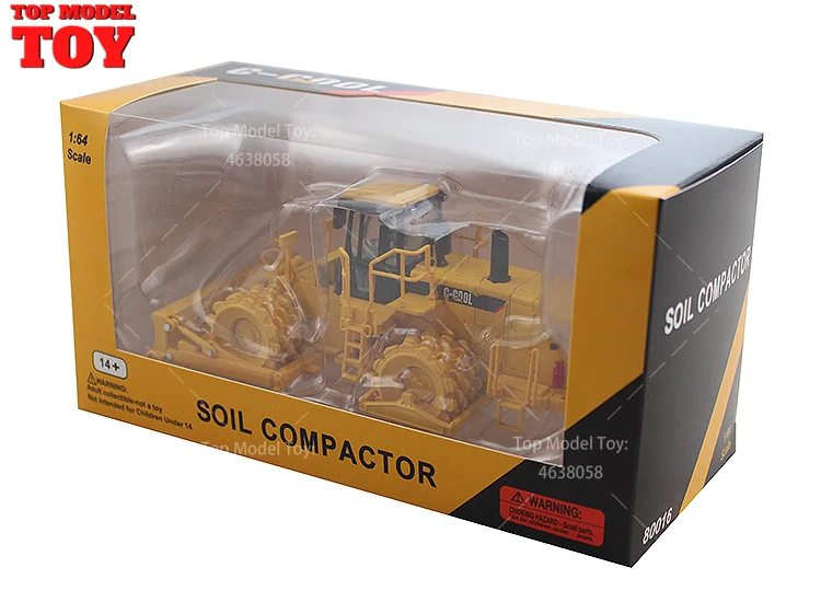 In Stock C-COOL 80016 1/64 Scale Integrated Road Roller and Bulldozer Diecast Car Model Kids Toys for Collection