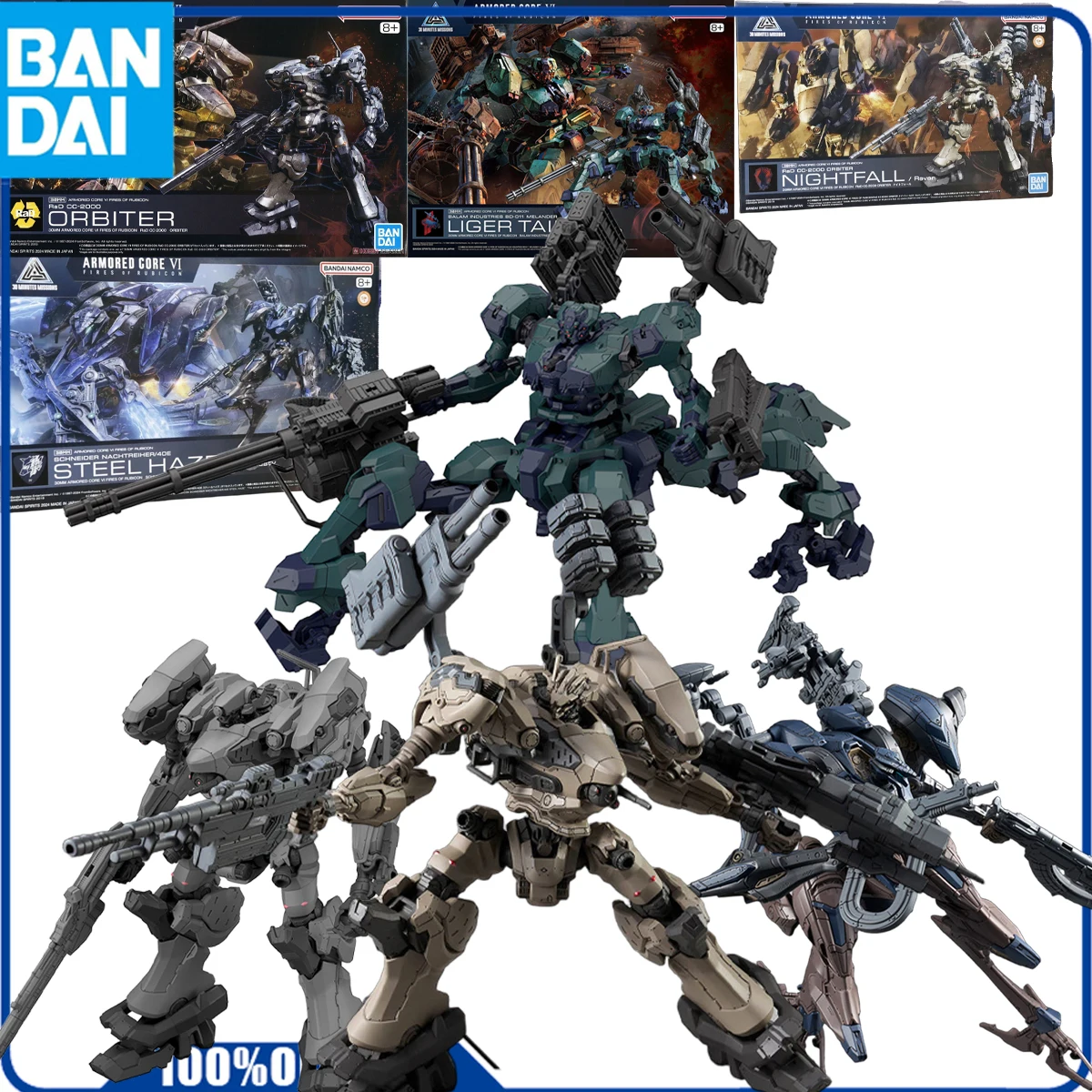 

Bandai Original BALAM INDUSTRIES BD-011 MELANDER Liger Anime Action Figure Assembly Model Toys Collectible Model Ornament