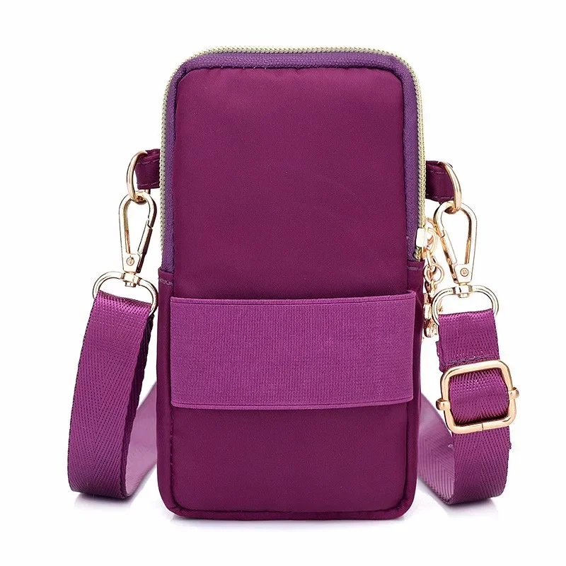 Bolsos cruzados de nailon impermeables informales, bandolera mensajero para mujer, bolsos pequeños para teléfono móvil, monederos, bolsa deportiva