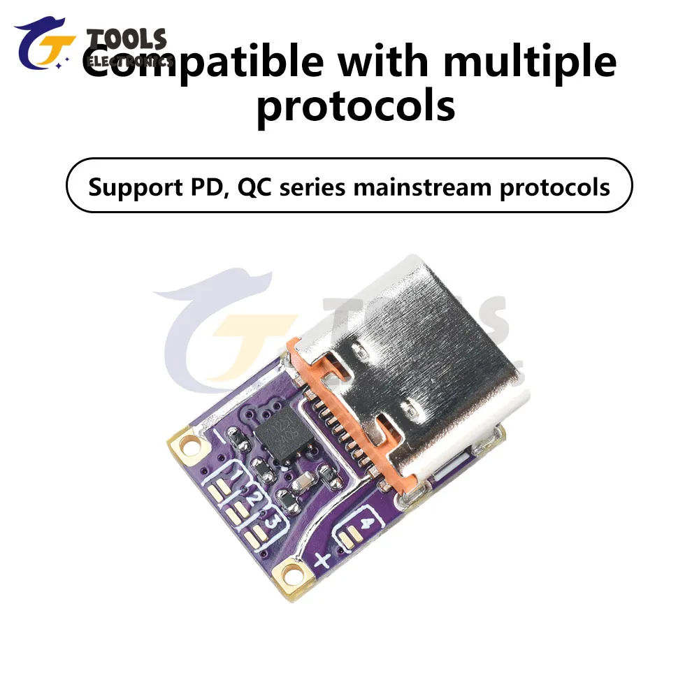 1-20 PCS Type-C Fast Charging Trigger PD3.0/QC3.0 Decoy Module 5V-20V Output for DIY Power Bank/Laptop Charger