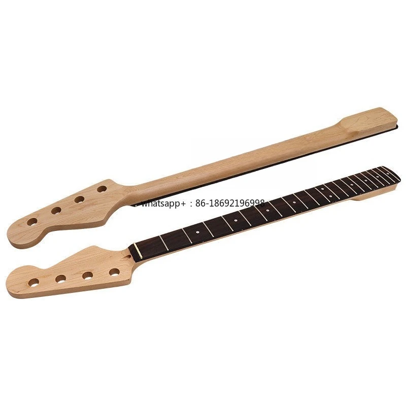 mastil-de-bajo-electrico-de-4-cuerdas-en-progreso-mastil-de-bajo-de-cuatro-cuerdas-modificacion-diy-de-grado-de-guitarra-electrica