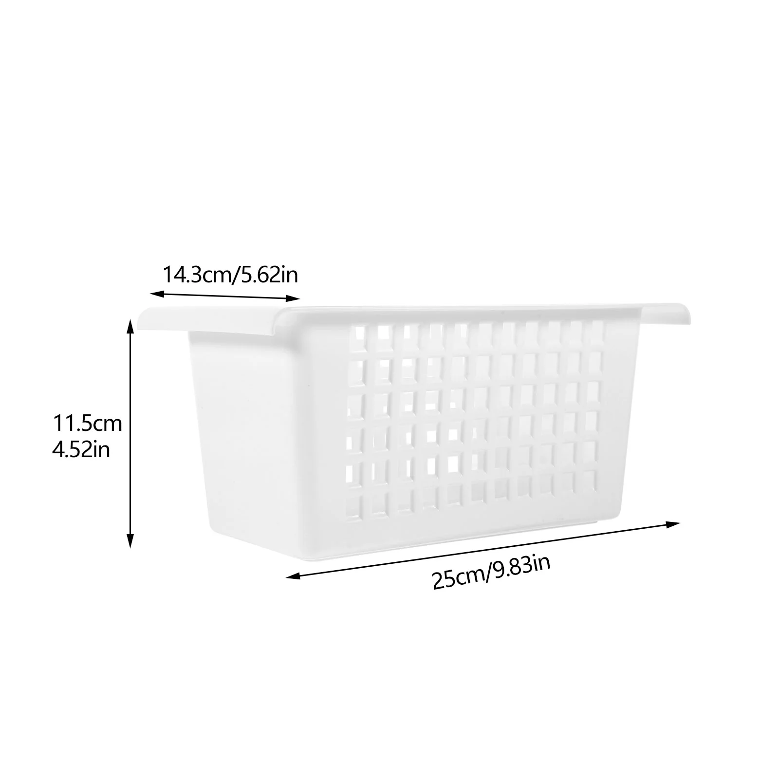 4 Pcs 145 X 25 Cm Storage Basket-4-piece Set (small Hanging Basket*4) Containers for Food Hollow Home Plastic Boxes Pp Baskets