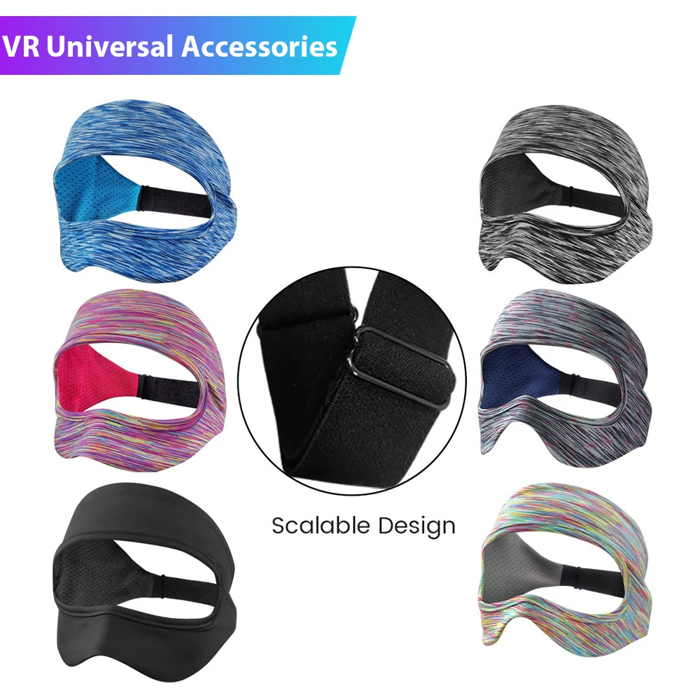 Universal VR Accessory For PS VR2/Pico 4 Eye Mask Cover Breathable Sweat Band Face Pad For Quest 3/2/1 HTC Vive Virtual Reality