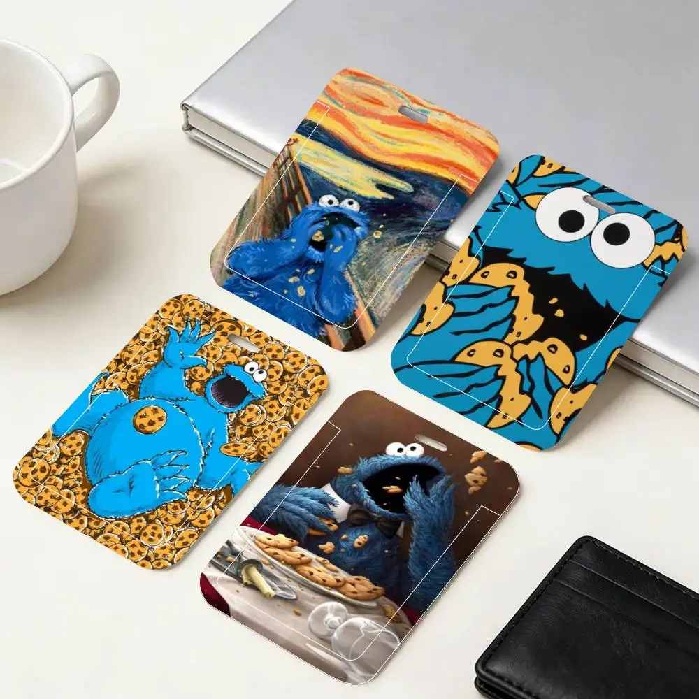 

Держатель для ID-карт C-cookies Play M-monster с ремешком на шею, подвеской, держателем для бейджей, шнурком и брелоком для ключей, для рабочих удостоверений
