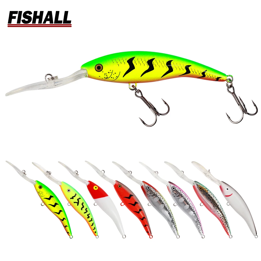 Deep Tail Dancer Hard Bait 75mm 10g  90mm 14.3g 105mm 23g Deep Diving Minnow Lure Wobbler Bass Pike