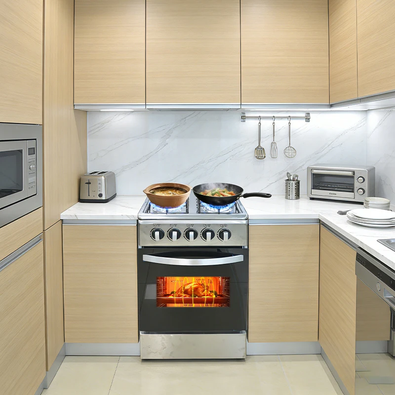 Fogão a Gás de 4 Queimadores com Forno, Tradicional, com Tampo de Vidro e Ignição Eletrônica