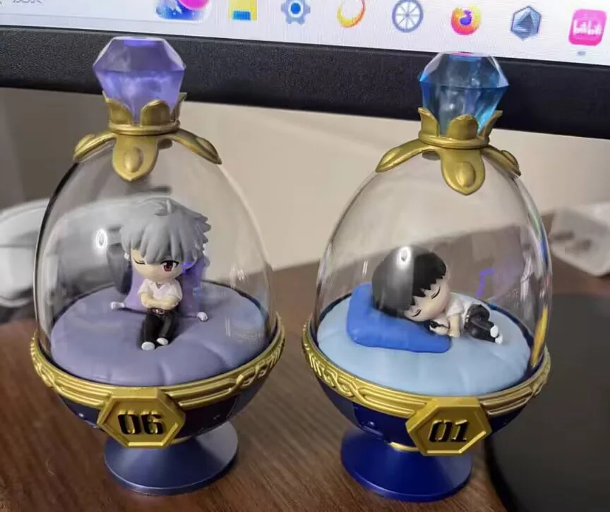 コレクタブルアクションフィギュア,日本のカワイイおもちゃ,オリジナル,q ayanami rei,ikari,shinji,nagisa,workau,バッチあたり5個