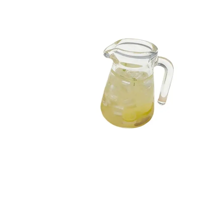 Ensemble de boissons au thé au citron glacé, collations miniatures pour meubles de maison de poupée, 3/4 pièces, 7.