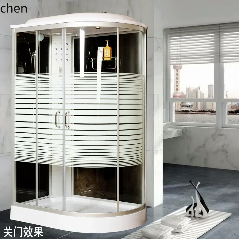 Integral Shower Room Bathroom Pulley Glass Partition Arc Fan Closed Bath RoomN20