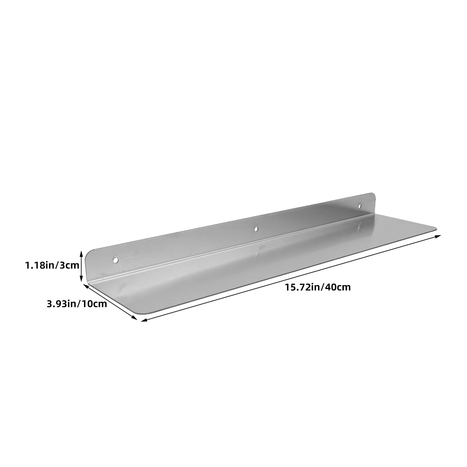 Floating Storage Rack Stainless Steel Wall Mounted Metal Shelf Heavy Duty Bathroom Organizer Indoor Plant Planter Pot