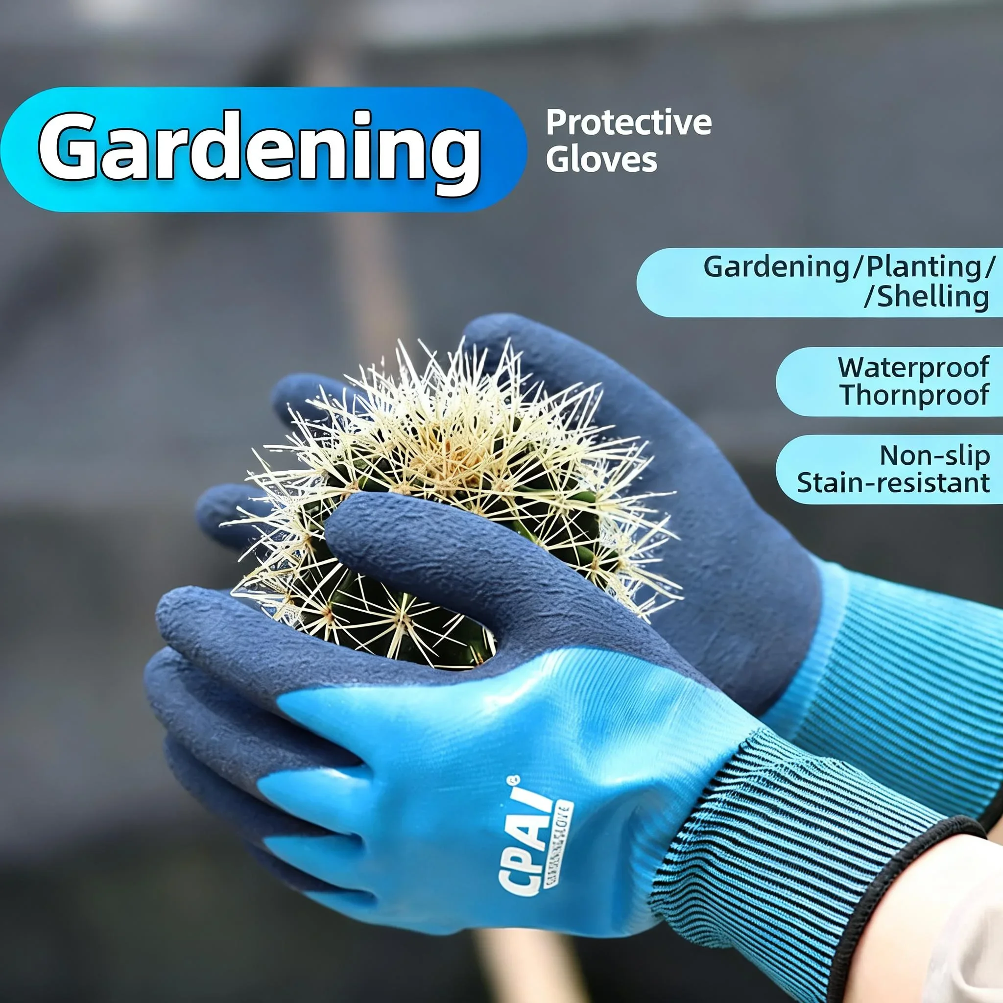 

Устойчивые к ударам водонепроницаемые садовые перчатки для пляжа, садоводства цветов, выращивания роз, прополки, обслуживания сада
