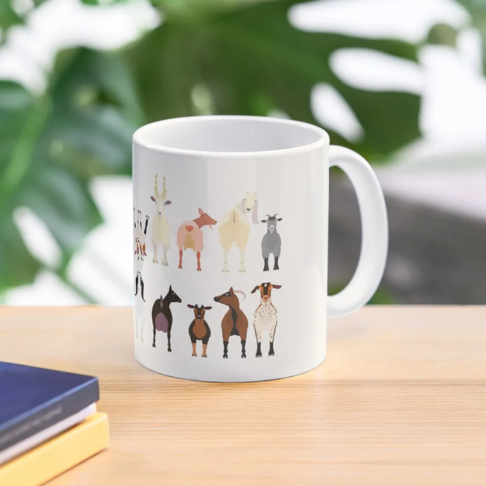 Goat Breeds Classic  Mug Drinkware Cup Picture Tea Gifts Handle Round Printed Coffee Image Design Photo Simple