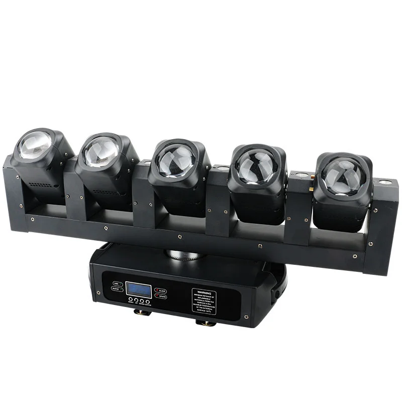 led moving head light rgbw em beam clube stage iluminacao profissional 5x40w branco 01