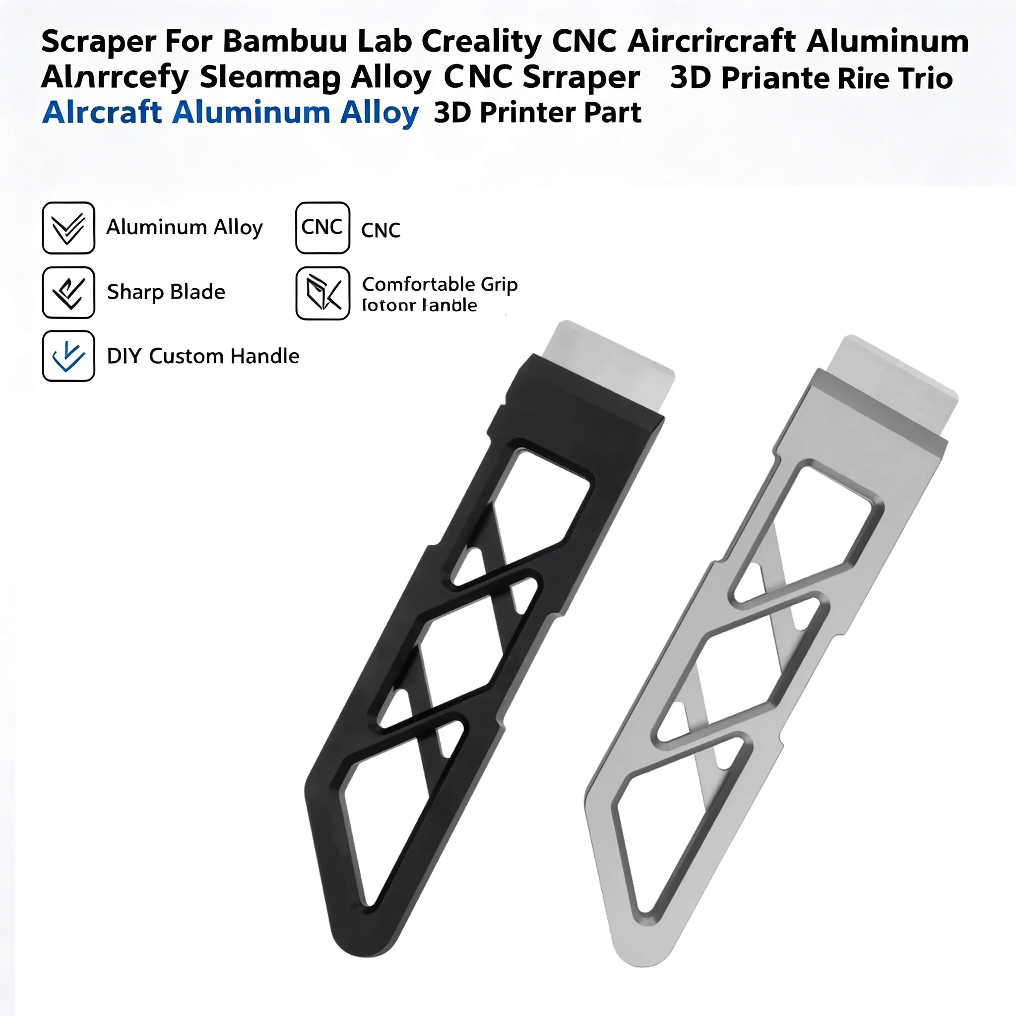 

Scraper For Bambu Lab Creality CNC Aircraft Aluminum Alloy Scraper Blade Cleaning Tool Shovel Scrapers Knife Tip 3D Printer.....